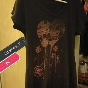 v neck womans casual T